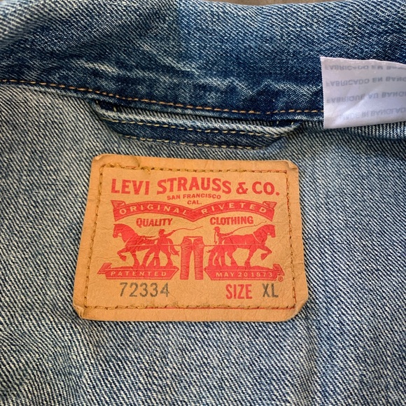 Levis Trucker Jacket sz XL Medium Wash Red Tab Type 3 - Picture 7 of 12